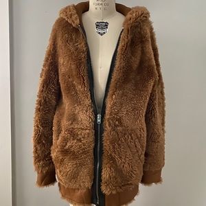 Coach shearling oversized hoodie